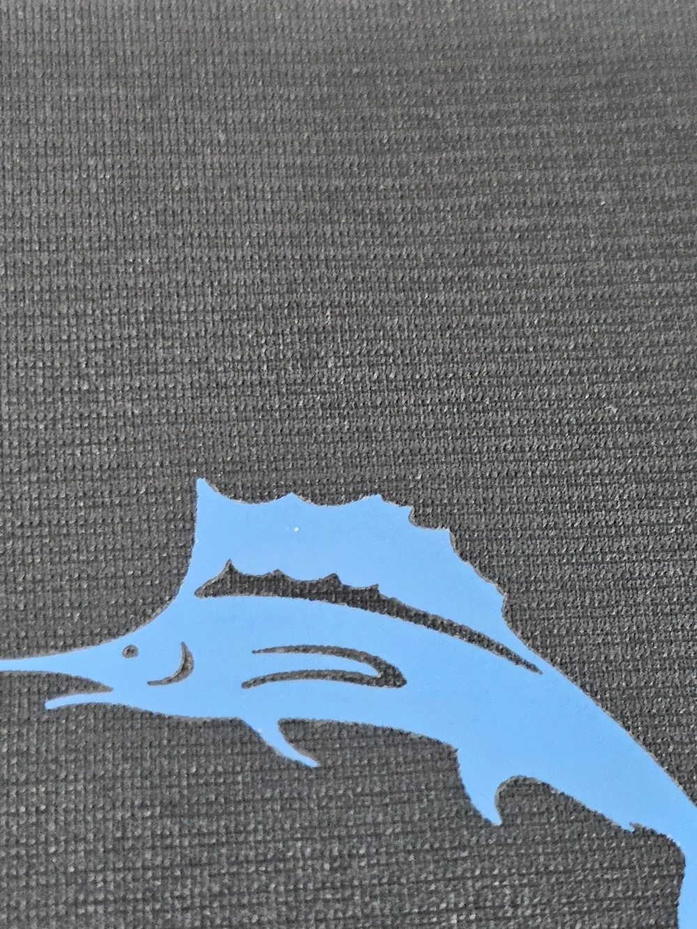 Tommy Bahama Black Shirt Short-Sleeve Swim Rash Guard with Blue Marlin Graphic